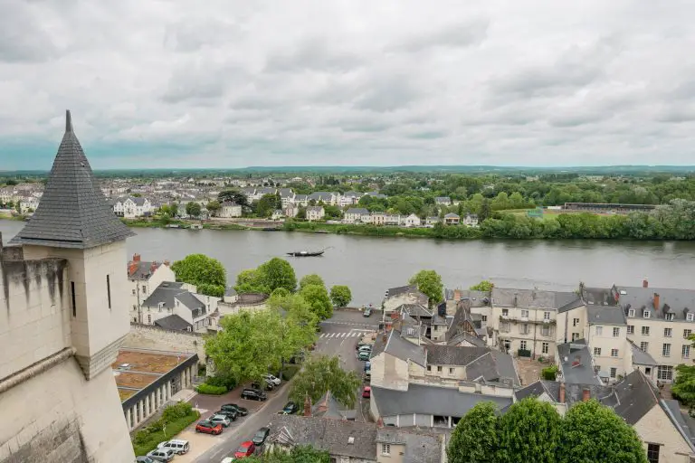 Chateau de Saumur, vue sur Loire