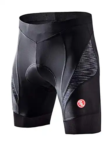 Souke Sports Cuissard de Cyclisme pour Homme Confortable Shorts de 4D Rembourré Séchage Rapid Pantalon Collant Cycliste Homme