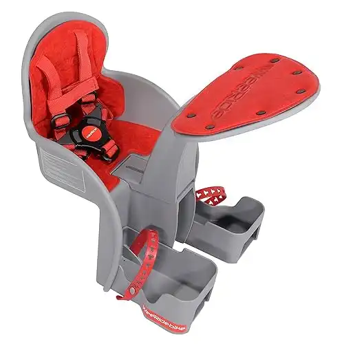 Weeride Wee-Ride Siège Avant Porte vélo Safe Front Classic-Red Bébé Unisexe, Gris, Taille Unique